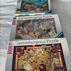 Bundle of 3 Ravensburger Puzzles